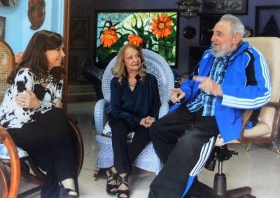 Divulgan en Argentina fotos del encuentro entre Cristina y Fidel