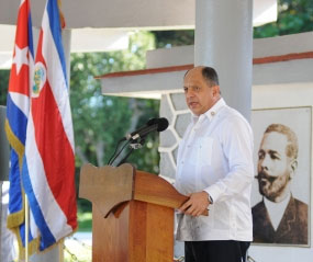 Presidente costarricense destaca valores de independentista cubano